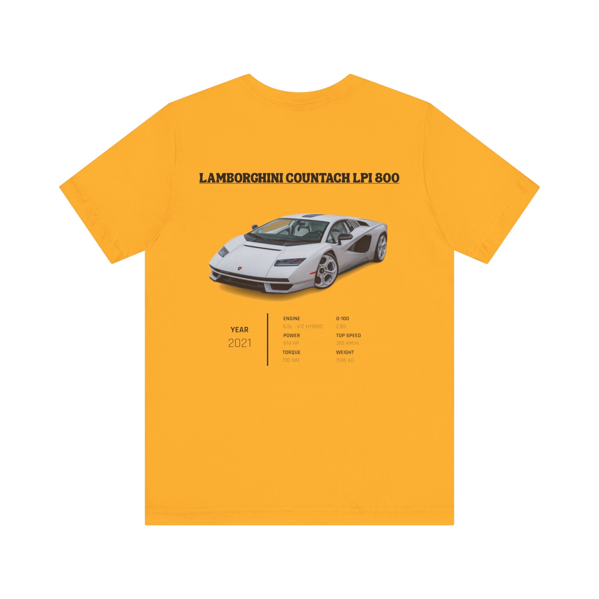 T-shirt Rétro Lamborghini Countach LPI 800