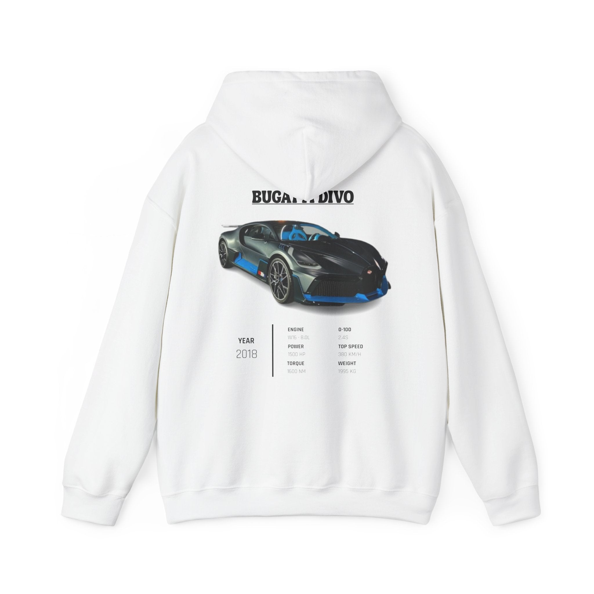 Sweat à capuche hypercar Bugatti Divo