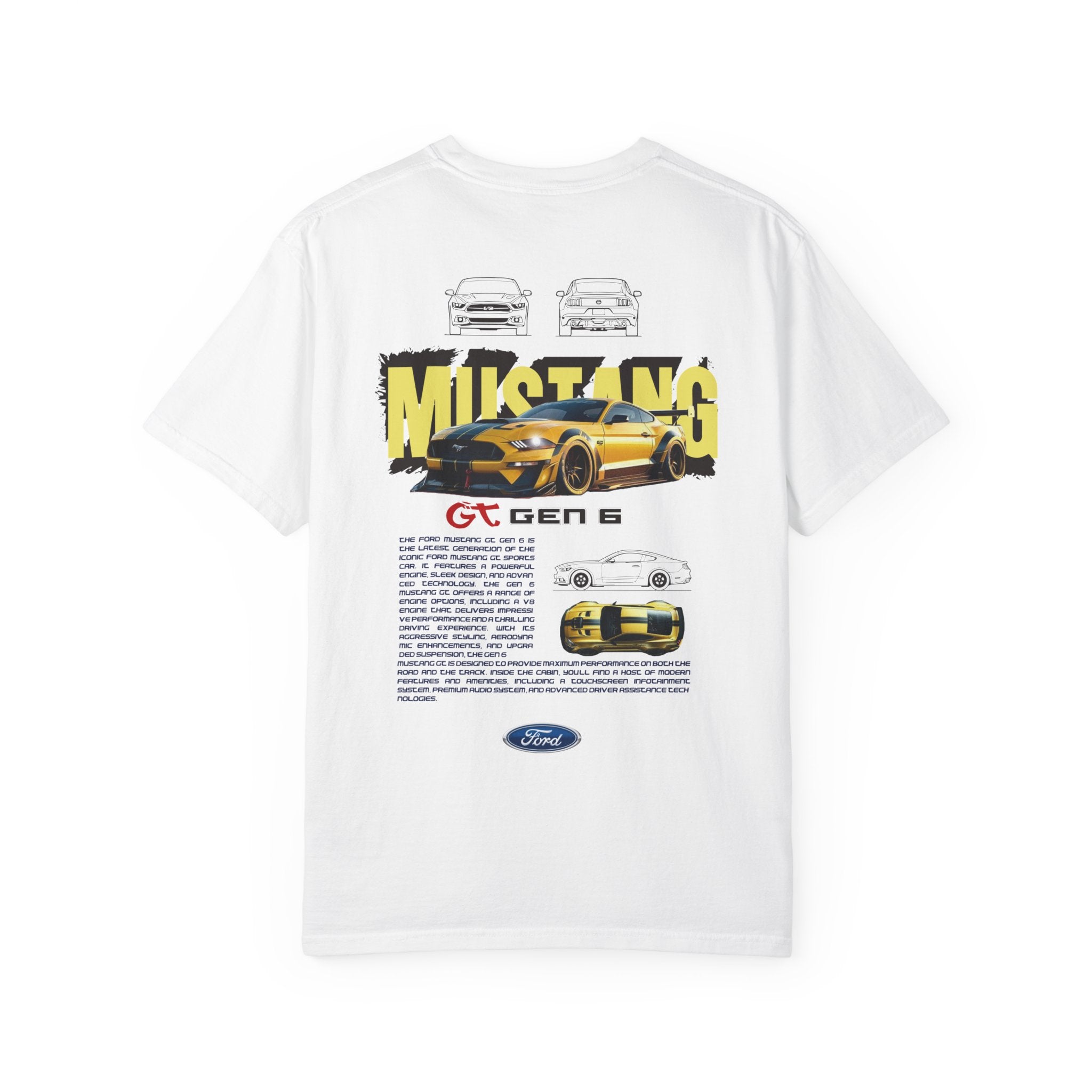 Mustang GT Gen 6 T‑Shirt — Retro Car Graphic Tee