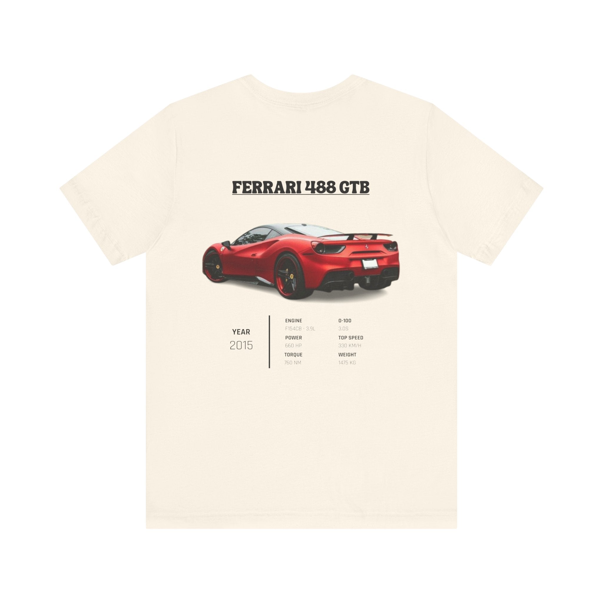 T-shirt Ferrari 488 GTB Feu