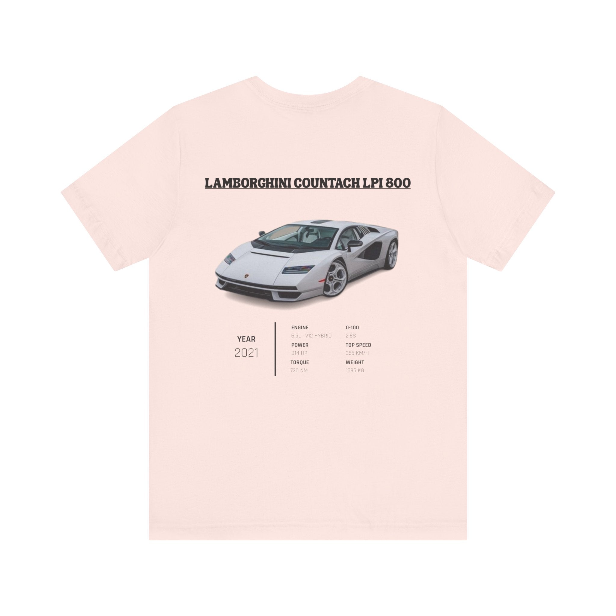 T-shirt Rétro Lamborghini Countach LPI 800