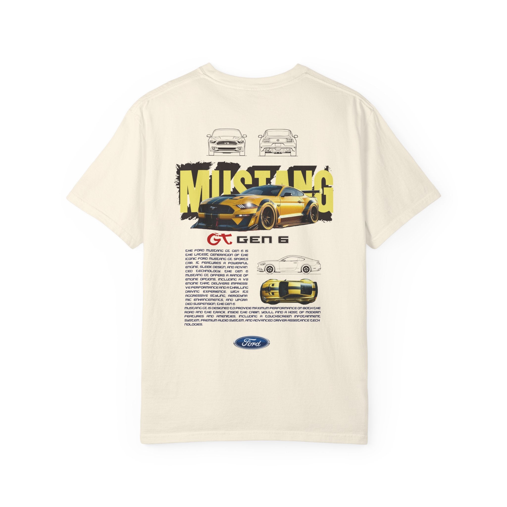 Mustang GT Gen 6 T‑Shirt — Retro Car Graphic Tee