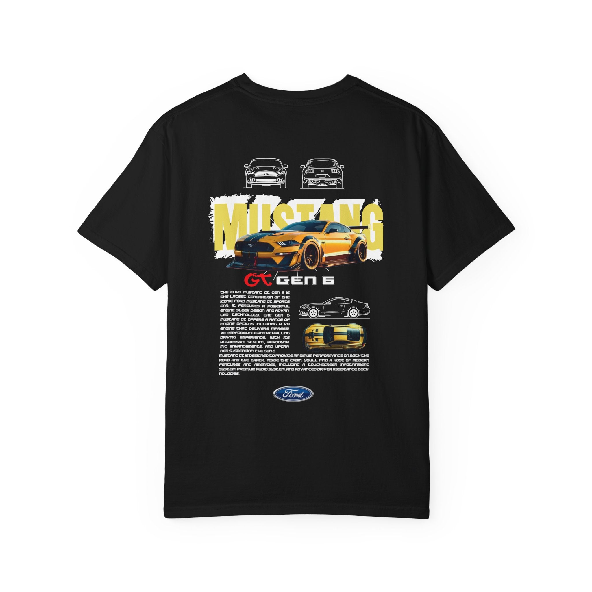 Mustang GT Gen 6 T‑Shirt — Retro Car Graphic Tee