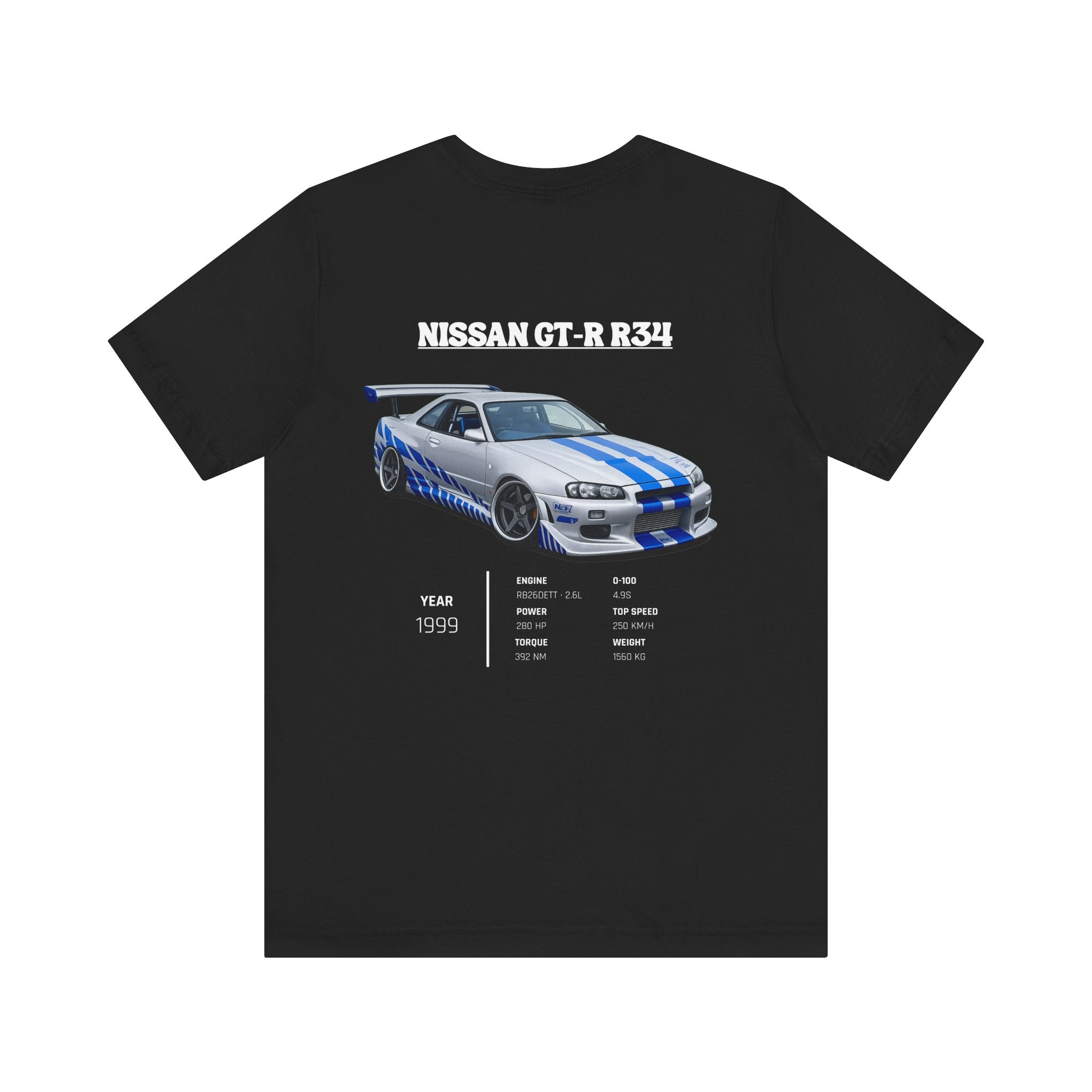 T-shirt Nissan GT R-R34 Légende