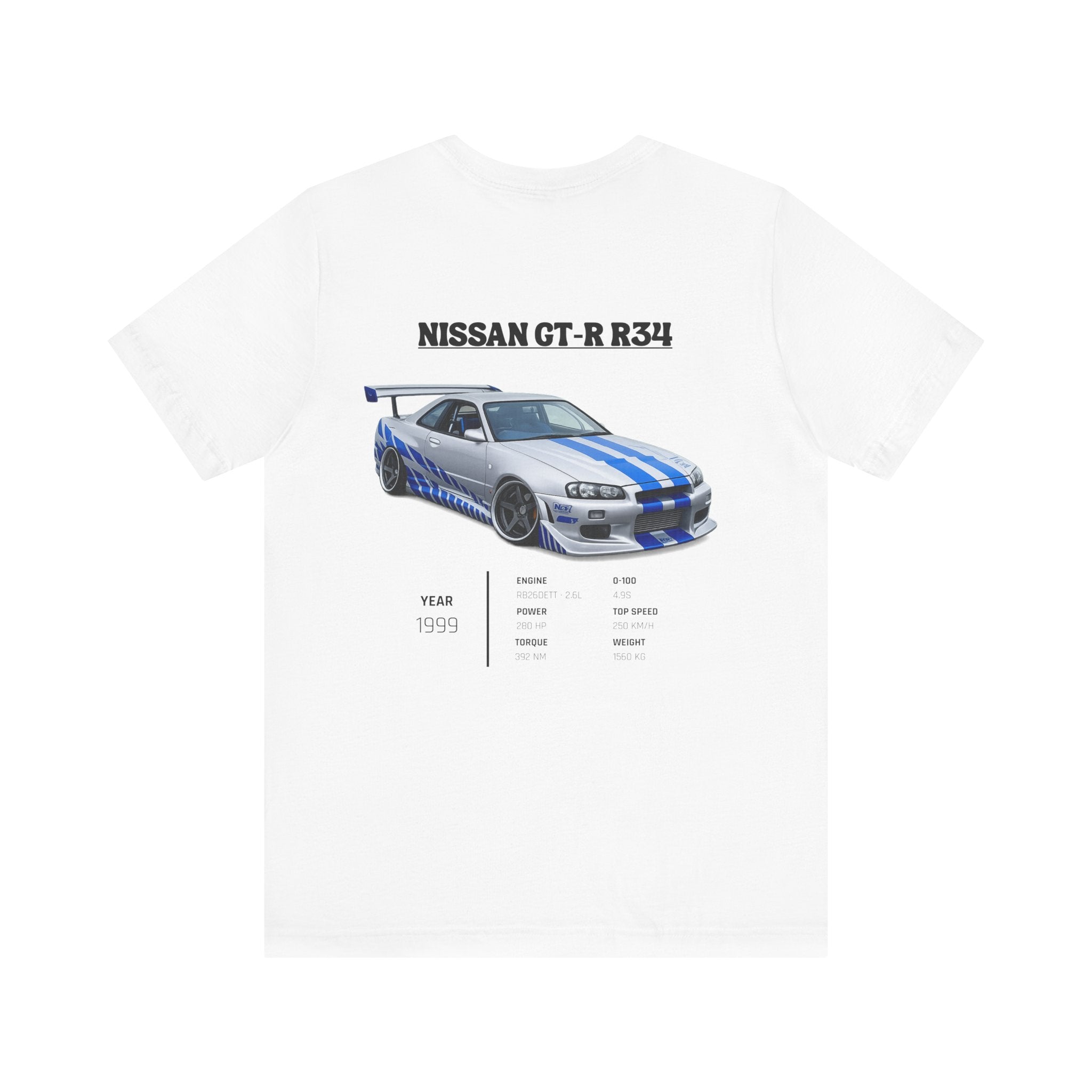 T-shirt Nissan GT R-R34 Légende