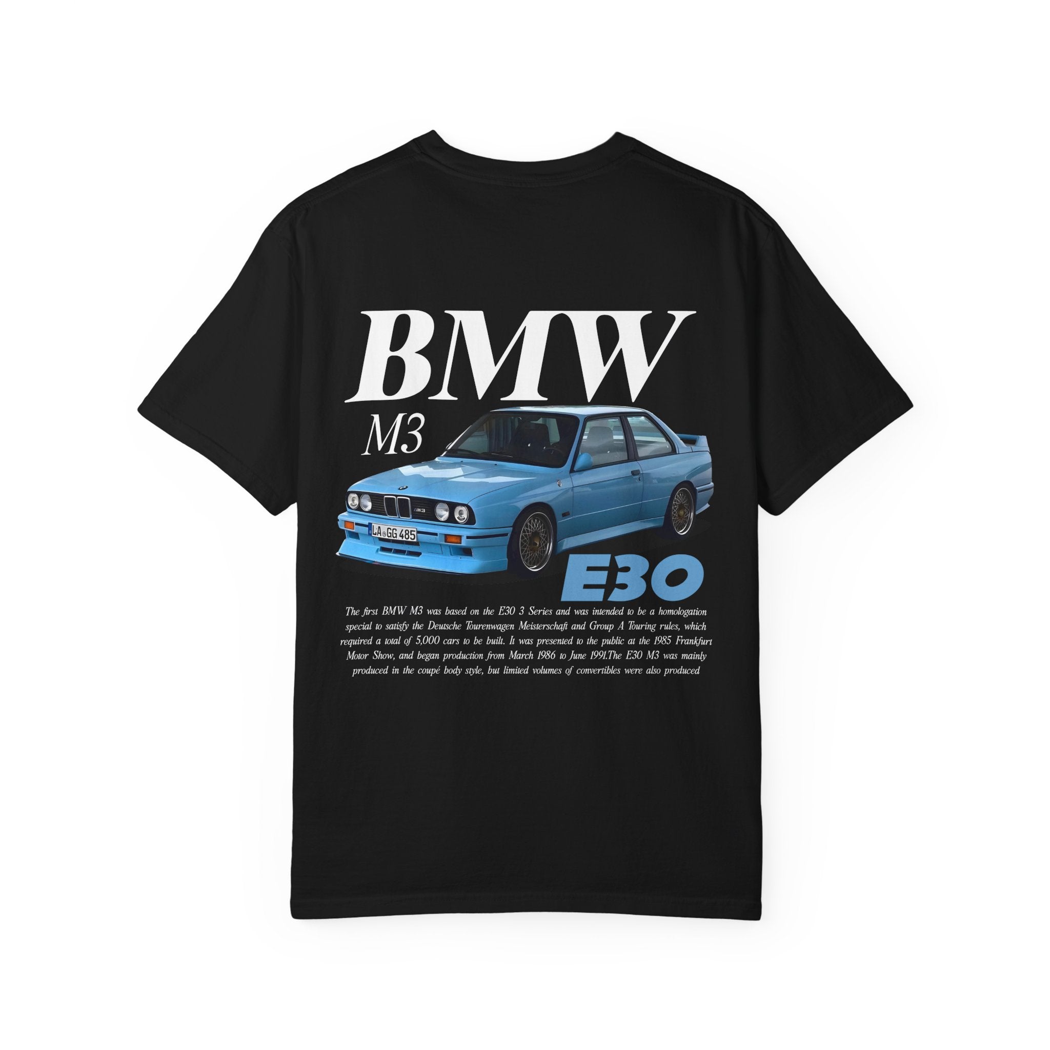 BMW M3 E30 Graphic T-Shirt — Classic Retro Car Tee