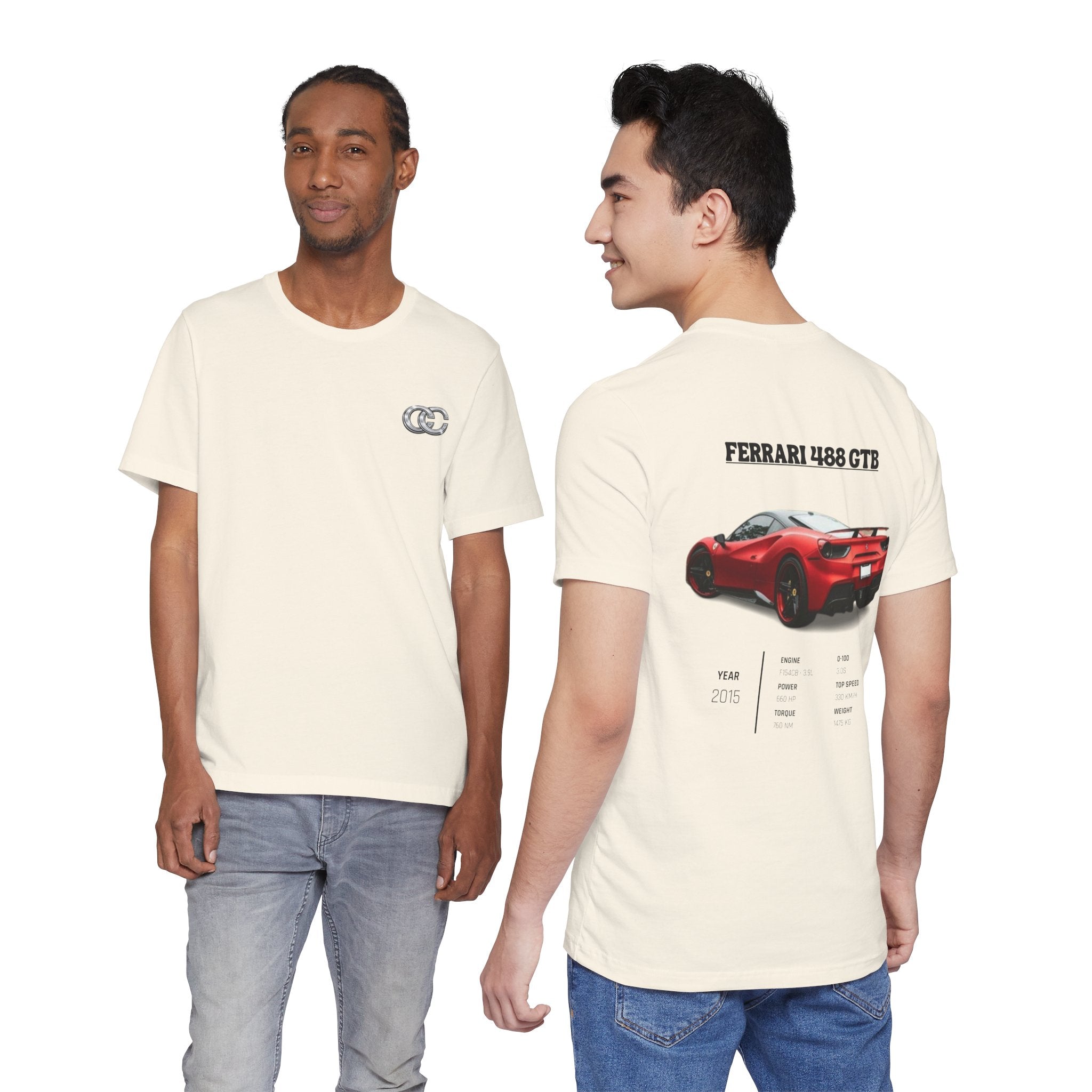 T-shirt Ferrari 488 GTB Feu