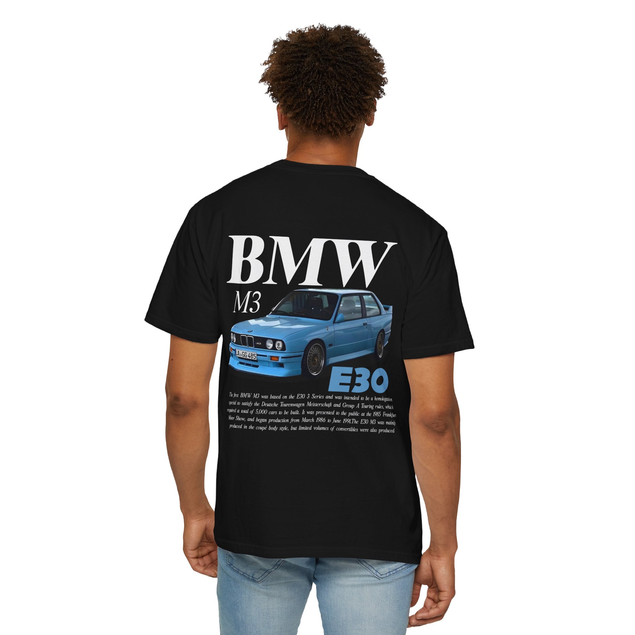 BMW M3 E30 Graphic T-Shirt — Classic Retro Car Tee