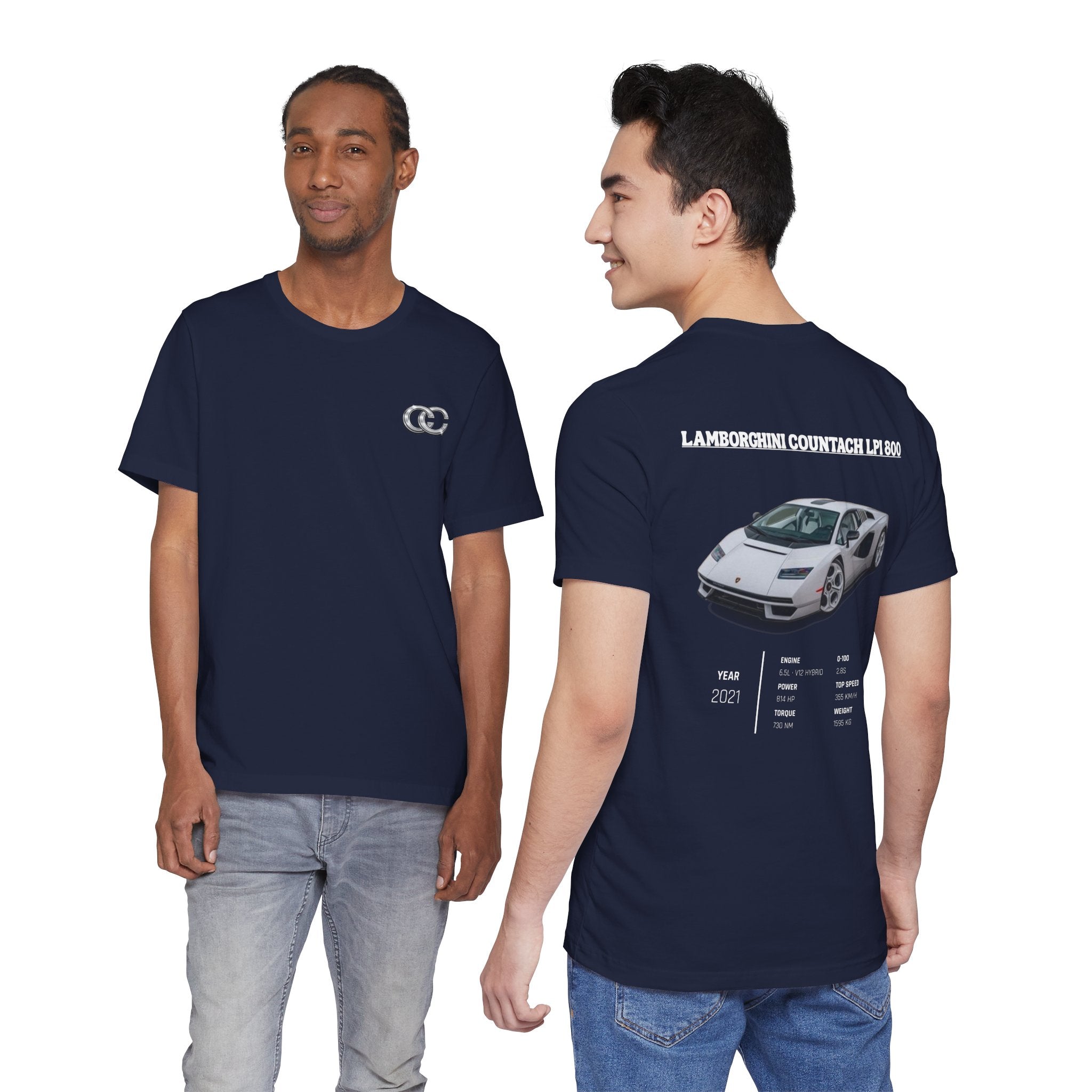 T-shirt Rétro Lamborghini Countach LPI 800
