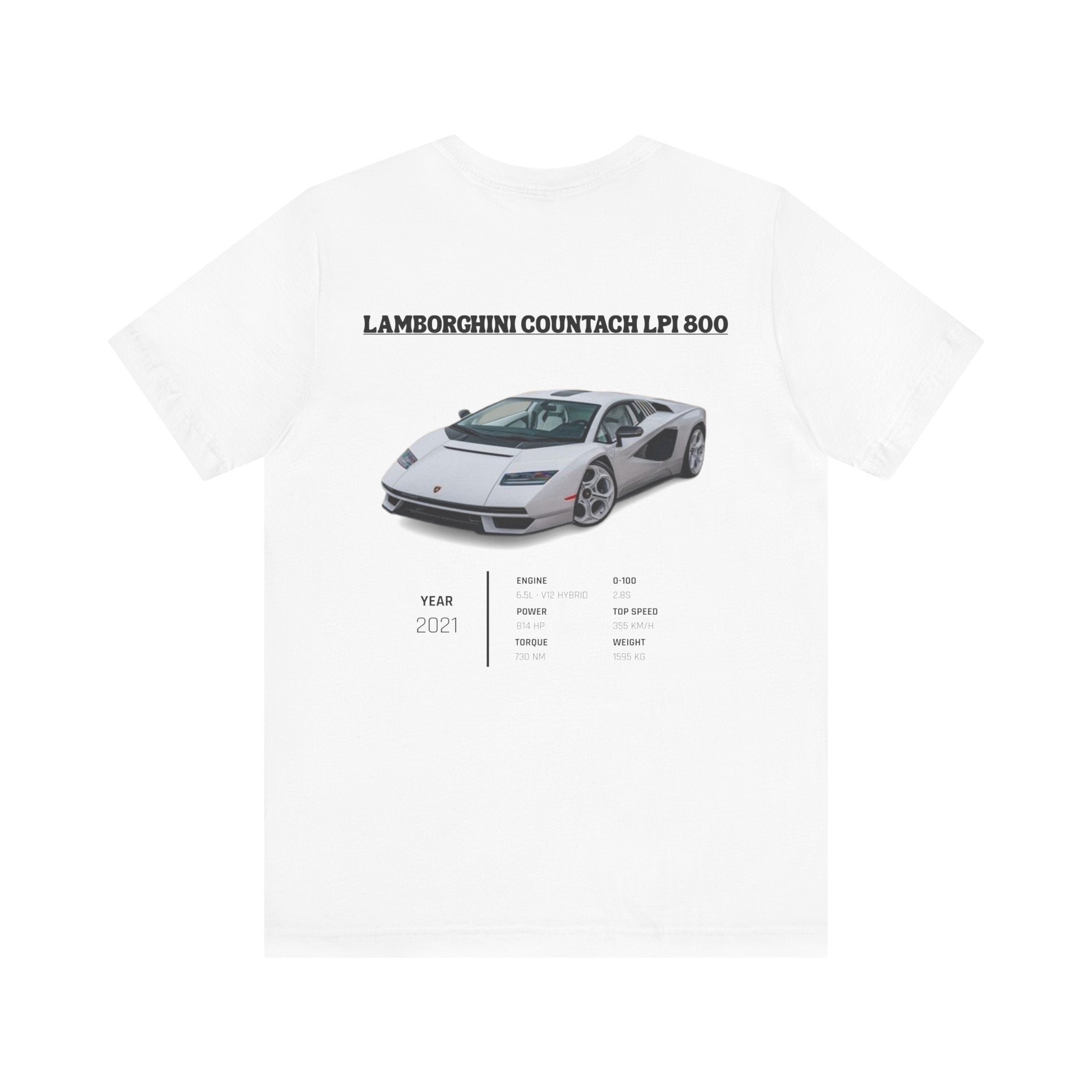 T-shirt Rétro Lamborghini Countach LPI 800
