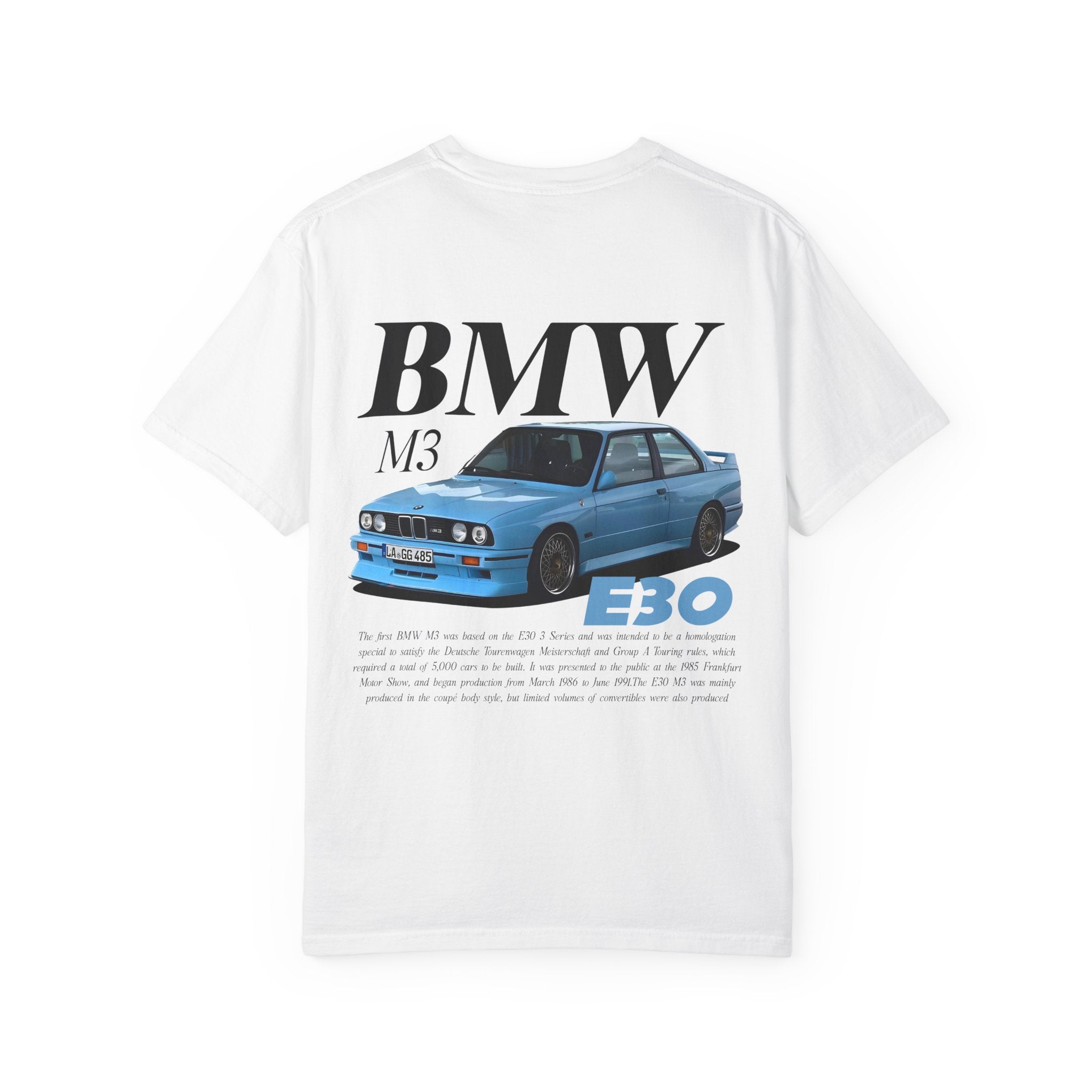 BMW M3 E30 Graphic T-Shirt — Classic Retro Car Tee