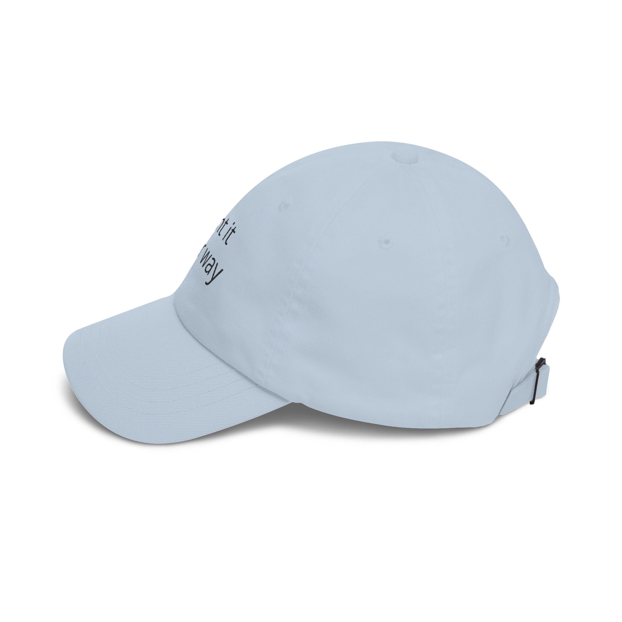Customizable 'Print It Your Way' Dad Cap – Adjustable White Embroidered Baseball Hat