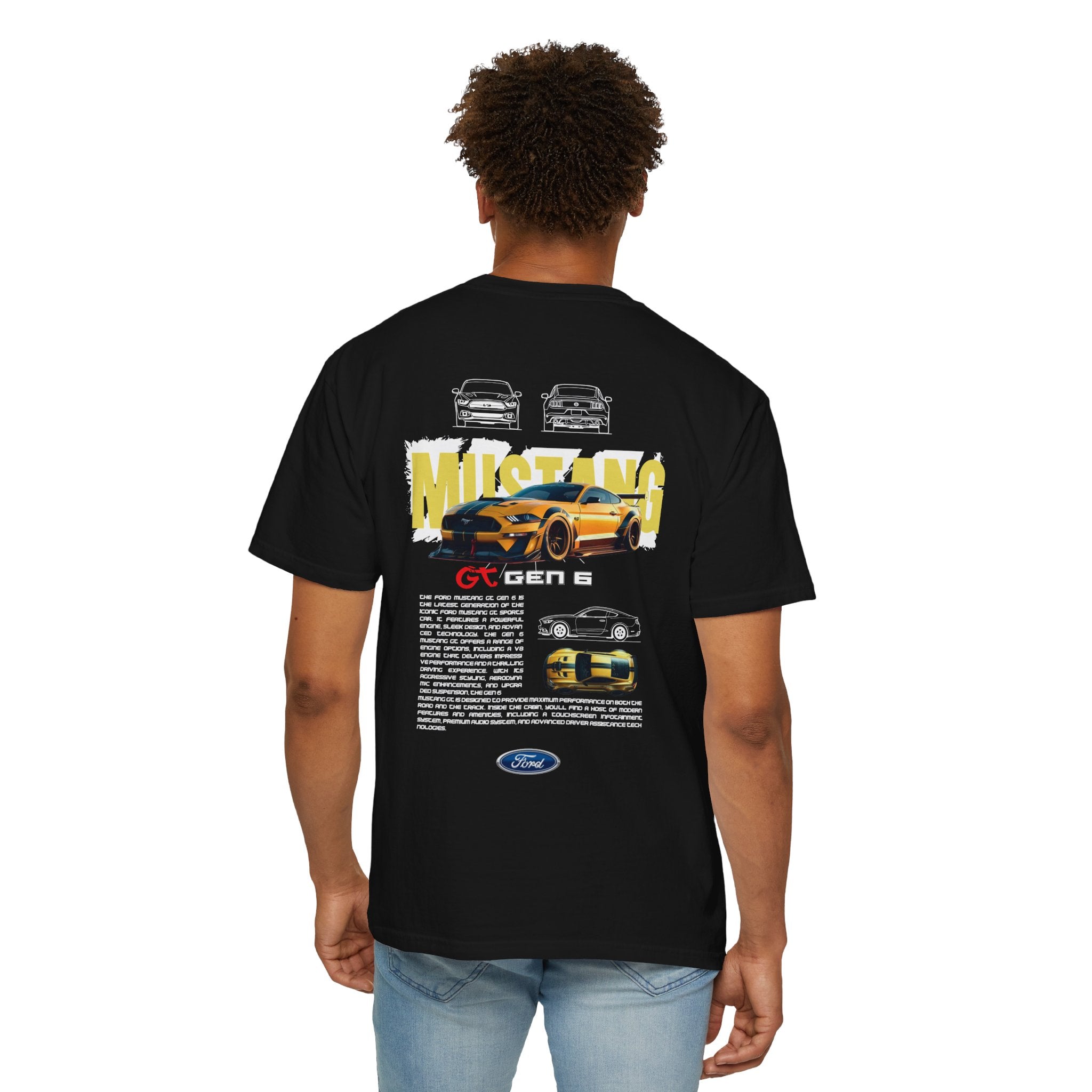 Mustang GT Gen 6 T‑Shirt — Retro Car Graphic Tee