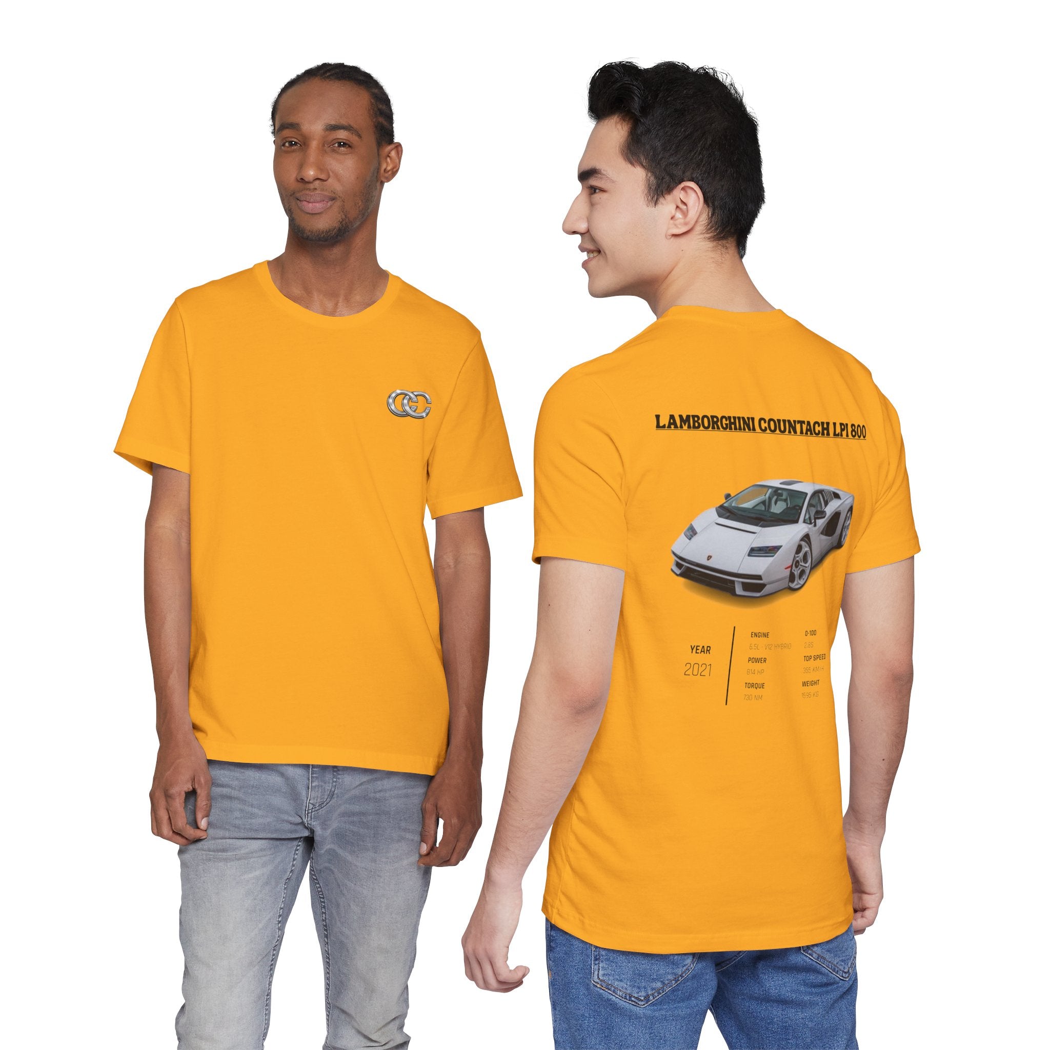 T-shirt Rétro Lamborghini Countach LPI 800